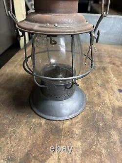 Antique Old Rare Adams & Westlake Adlake USA Railroad RR Oil Lantern Bell Bottom