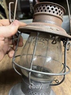 Antique Old Rare Adams & Westlake Adlake USA Railroad RR Oil Lantern Bell Bottom