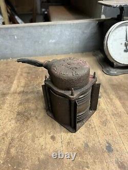 Antique Old Rare US&S Co Railroad RR Train Car Caboose Electric Light Lamp Parts