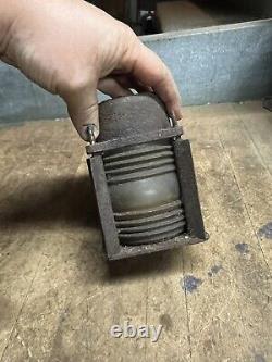 Antique Old Rare US&S Co Railroad RR Train Car Caboose Electric Light Lamp Parts