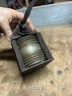 Antique Old Rare US&S Co Railroad RR Train Car Caboose Electric Light Lamp Parts