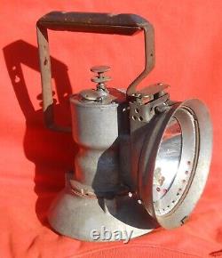 Antique Oxweld Railroad Lamp Model A Union Carbide Brass Nameplate Lantern