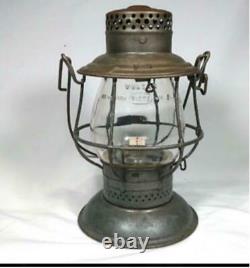 Antique PRR Railroad Lantern Adams & Westlake Co. ADLAKE Squat Bell Bottom