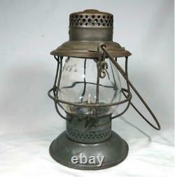 Antique PRR Railroad Lantern Adams & Westlake Co. ADLAKE Squat Bell Bottom