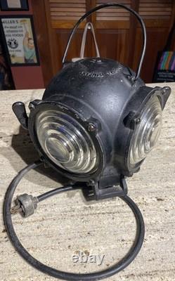 Antique PYLE NATIONAL Railroad Locomotive Train Classification Lamp Light WORKS