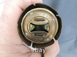 Antique Pair 1907 Railroad Candle Lamps withGlass Wall Mounted with Smoke Shield