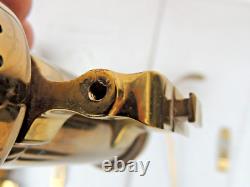 Antique Pair 1907 Railroad Candle Lamps withGlass Wall Mounted with Smoke Shield