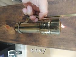 Antique Pair 1907 Railroad Candle Lamps withGlass Wall Mounted with Smoke Shield