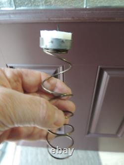 Antique Pair 1907 Railroad Candle Lamps withGlass Wall Mounted with Smoke Shield