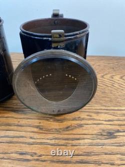 Antique Pair Of Railway Carriage Signal Lamps Handlamps Lanterns Gwr Br