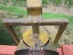 Antique Pennsylvania Railroad PRR Yellow Dietz Acme Inspector Lamp Lantern Globe