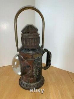 Antique Peter Gray Boston Railroad Inspectors Lantern