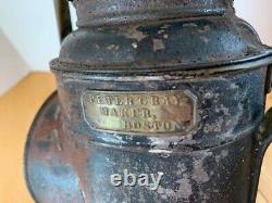 Antique Peter Gray Boston Railroad Inspectors Lantern