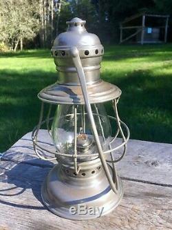 Antique Peter Gray & Sons Railroad Conductor Lantern Boston Mass. 1800's Excel