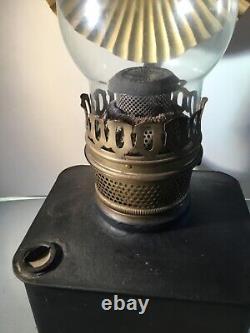 Antique Plum & Atwood kerosene railroad lamp complete