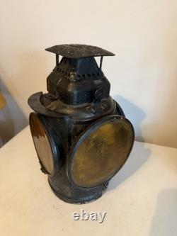 Antique Pre-1927 Adlake Non-Sweating Railroad Signal Lantern For Repair