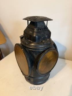 Antique Pre-1927 Adlake Non-Sweating Railroad Signal Lantern For Repair