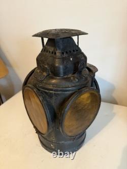 Antique Pre-1927 Adlake Non-Sweating Railroad Signal Lantern For Repair
