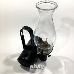 Antique Queen Anne No. 2, Metal Wall Mount Railroad Train Car Lantern Oil Lamp