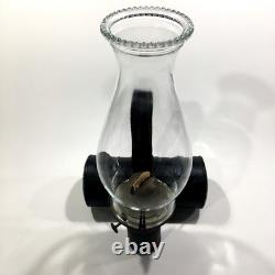 Antique Queen Anne No. 2, Metal Wall Mount Railroad Train Car Lantern Oil Lamp