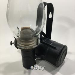 Antique Queen Anne No. 2, Metal Wall Mount Railroad Train Car Lantern Oil Lamp