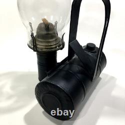 Antique Queen Anne No. 2, Metal Wall Mount Railroad Train Car Lantern Oil Lamp