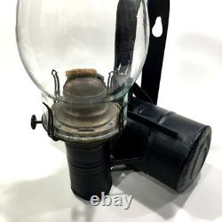 Antique Queen Anne No. 2, Metal Wall Mount Railroad Train Car Lantern Oil Lamp