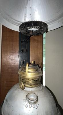 Antique RAILROAD CABOOSE WALL LAMP Lantern Large Center Draft