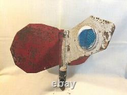 Antique RAILROAD Switch Directional Signal Reflective Cast Iron For Restoring
