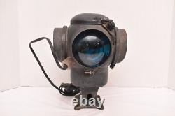 Antique RR Adlake Lamp Lantern 4 Way Railroad Switch Signal Train Vintage Light+