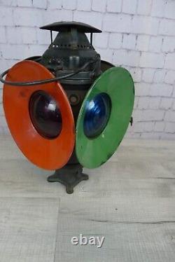 Antique Railroad Adlake Lantern 4 Way Non Sweating Switch Signal Chicago RR