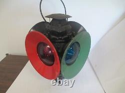 Antique Railroad Adlake Lantern 4 Way Switch Signal Chicago Rr