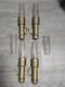 Antique Railroad Caboose Wall Sconce Lamps Set Of 4 And 2 Extra Pyrex Glass