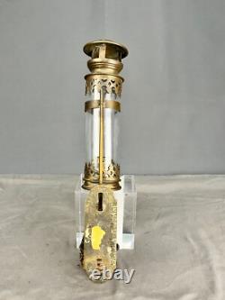Antique Railroad Car Brass Wall Sconce PLM Gare LaRoche Migenne Lantern