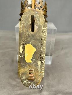 Antique Railroad Car Brass Wall Sconce PLM Gare LaRoche Migenne Lantern