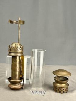 Antique Railroad Car Brass Wall Sconce PLM Gare LaRoche Migenne Lantern