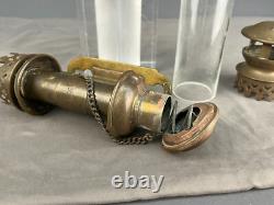 Antique Railroad Car Brass Wall Sconce PLM Gare LaRoche Migenne Lantern