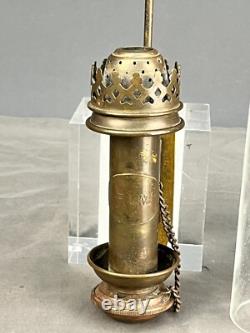 Antique Railroad Car Brass Wall Sconce PLM Gare LaRoche Migenne Lantern