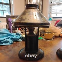 Antique Railroad Dining Car Brass/ironOil Kerosene Lamps Rare! Stars