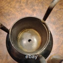 Antique Railroad Dining Car Brass/ironOil Kerosene Lamps Rare! Stars