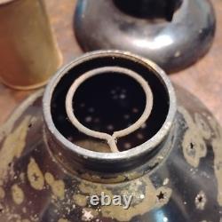 Antique Railroad Dining Car Brass/ironOil Kerosene Lamps Rare! Stars