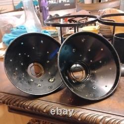 Antique Railroad Dining Car Brass/ironOil Kerosene Lamps Rare! Stars