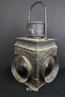 Antique Railroad Four-way Switch Signal Lantern Lamp