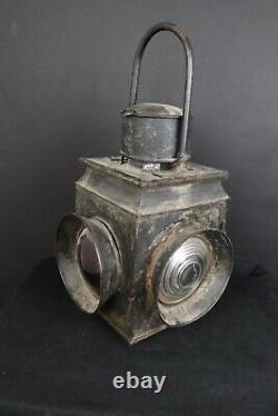 Antique Railroad Four-way Switch Signal Lantern Lamp