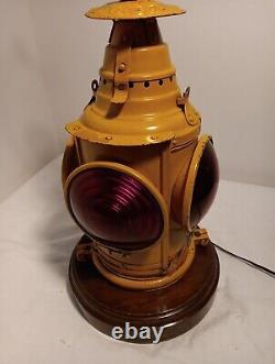 Antique Railroad Lamp Dressel 4-Way Signal 16 Kero Oil Railroad Lantern