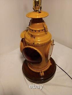 Antique Railroad Lamp Dressel 4-Way Signal 16 Kero Oil Railroad Lantern