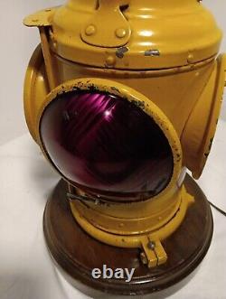 Antique Railroad Lamp Dressel 4-Way Signal 16 Kero Oil Railroad Lantern