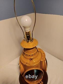 Antique Railroad Lamp Dressel 4-Way Signal 16 Kero Oil Railroad Lantern