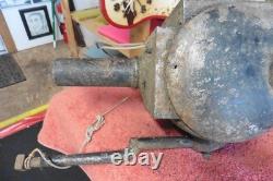 Antique Railroad Lamp Gas electric Project lamp Cast iron copper no broken glass