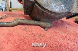 Antique Railroad Lamp Gas electric Project lamp Cast iron copper no broken glass
